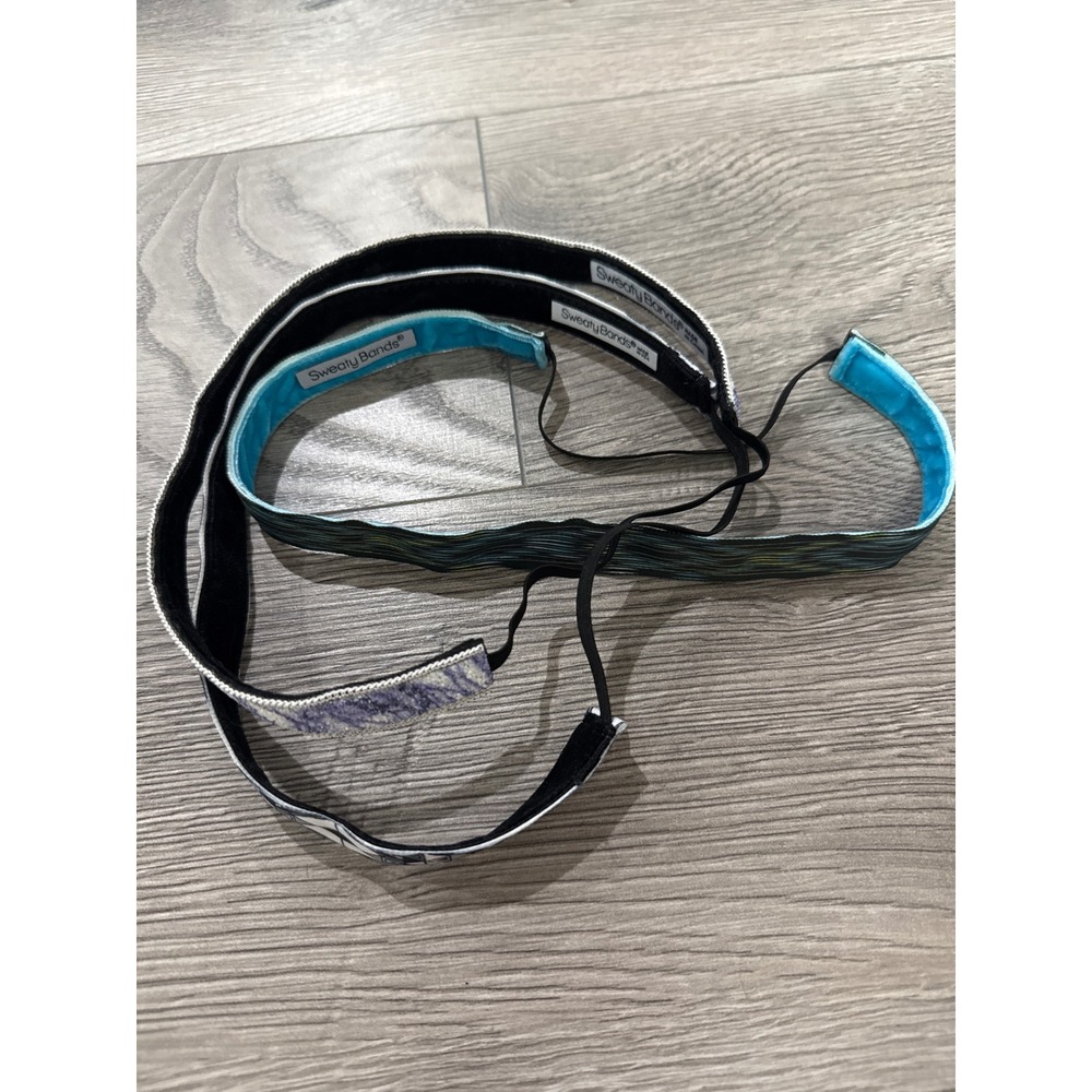 Sweaty Bands Womens Non-Slip Athletic Thin Headbands Lot of 3 - Picture 5 of 5